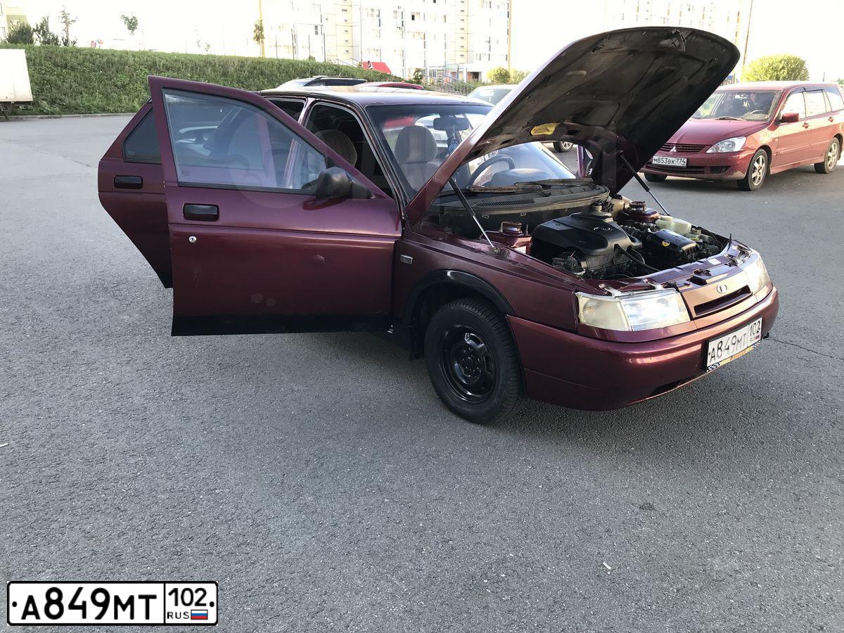 Фото автомобиля LADA 2110, 2004 — госномер А849МТ102. Цвет: ТЕМНО-МАЛИНОВЫЙ