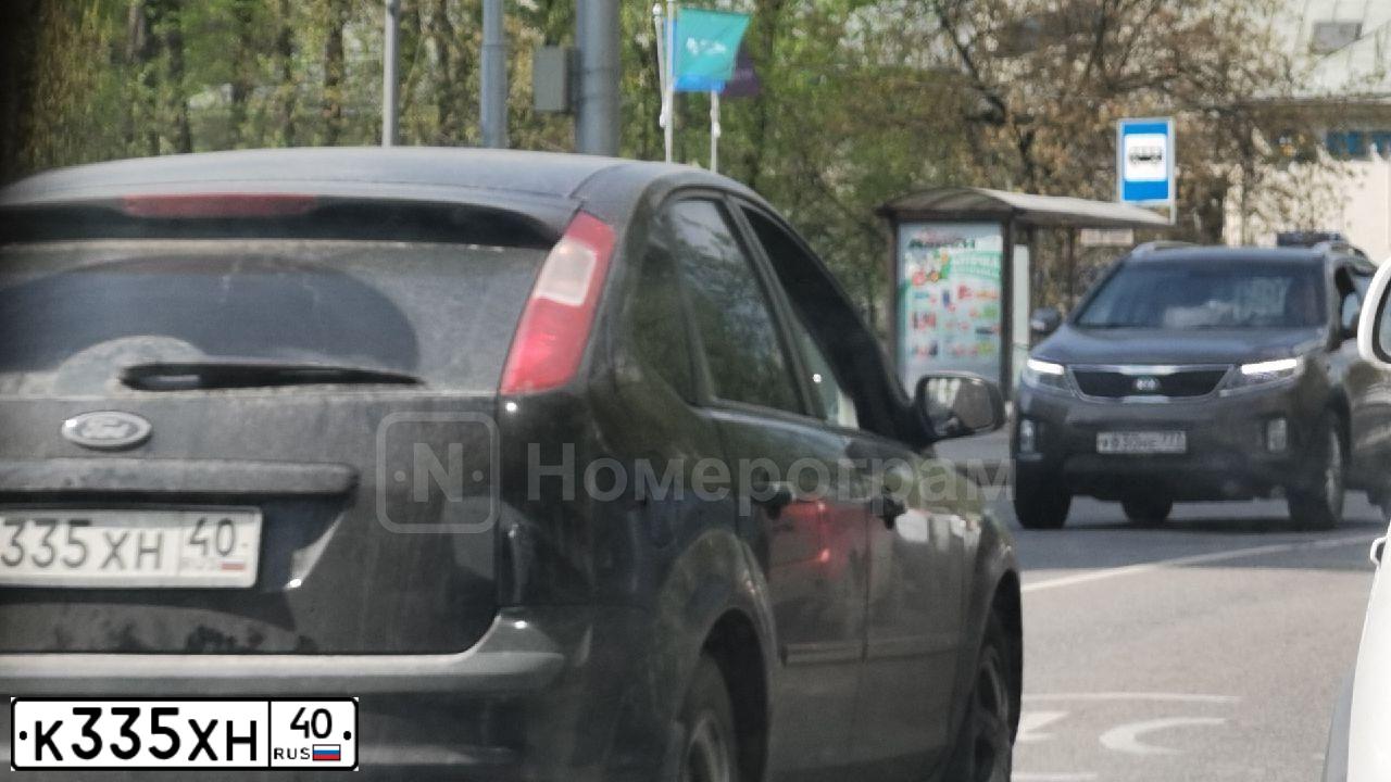 Фото автомобиля HYUNDAI SANTA FE, 2007 — госномер К335ХН40. Цвет: ЧЕРНЫЙ