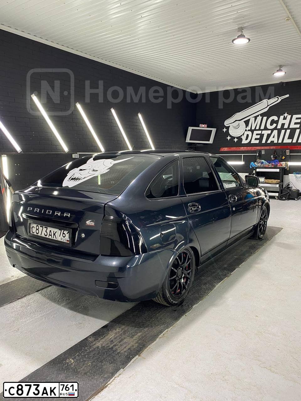 Фото автомобиля LADA PRIORA, 2008 — госномер Т709УМ797. Цвет: ГРАФИТОВЫЙ МЕТАЛЛИК