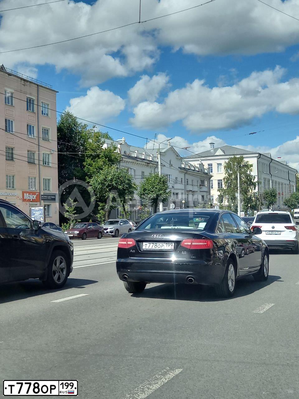 Фото автомобиля AUDI A6, 2008 — госномер Т778ОР199. Цвет: ЧЕРНЫЙ