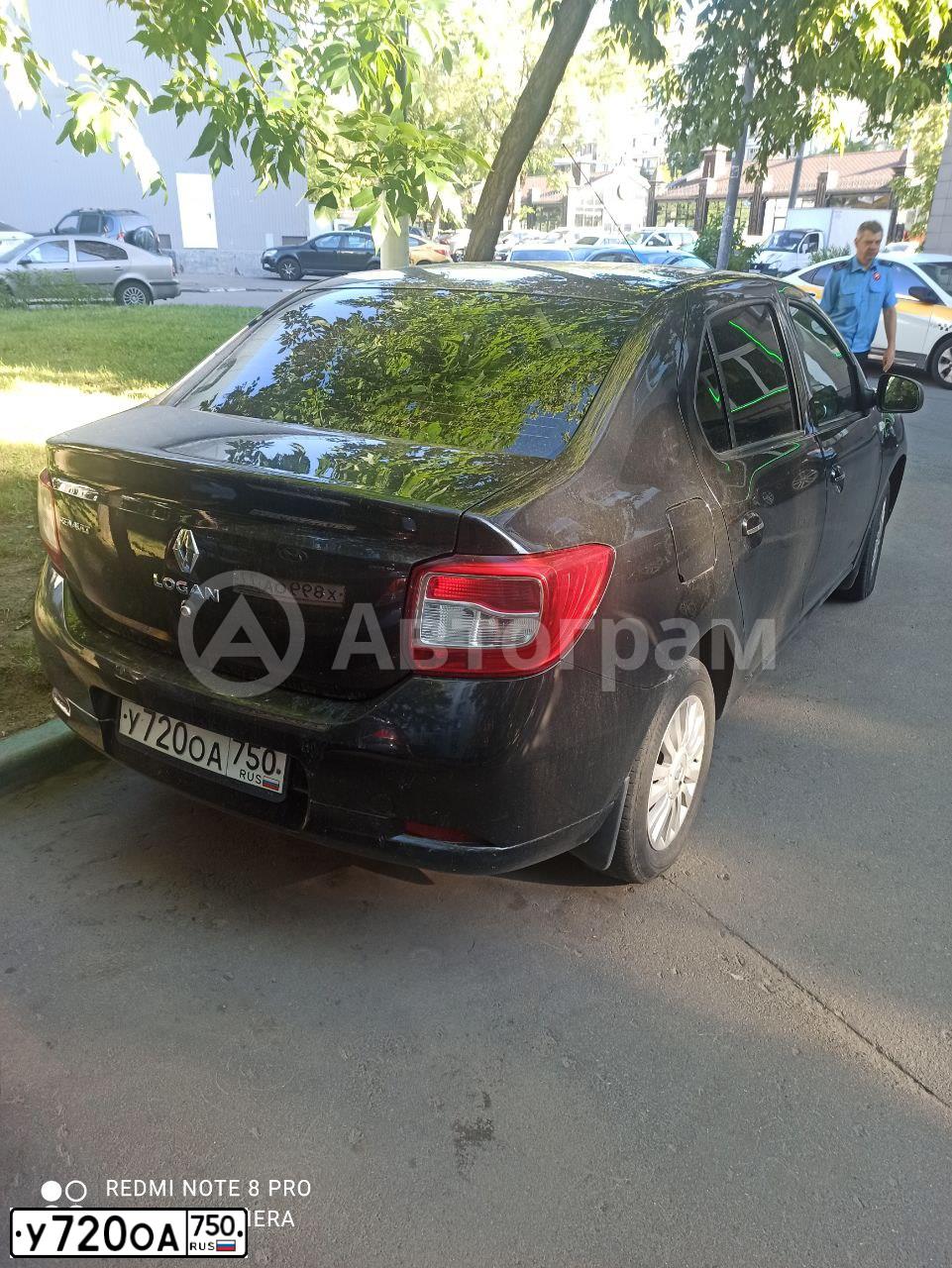 Фото автомобиля RENAULT LOGAN, 2016 — госномер Т145ВК181. Цвет: ЧЕРНЫЙ