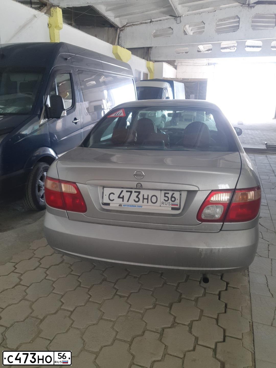 Фото автомобиля NISSAN ALMERA, 2004 — госномер С473НО56. Цвет: СЕРЕБРИСТЫЙ