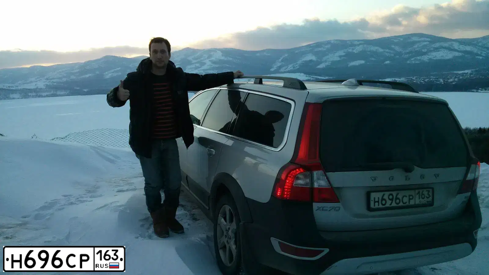 Фото автомобиля VOLVO XC70, 2008 — госномер Н696СР163. Цвет: СЕРЕБРИСТЫЙ