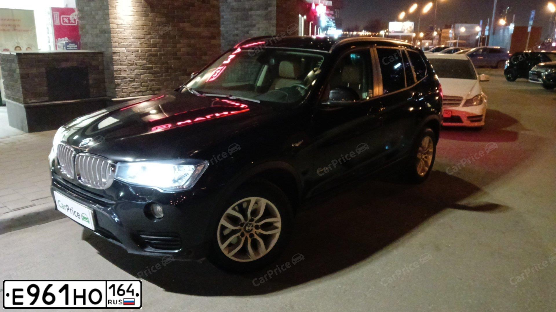 Фото автомобиля BMW X3, 2016 — госномер У212ТН777. Цвет: ЧЕРНЫЙ