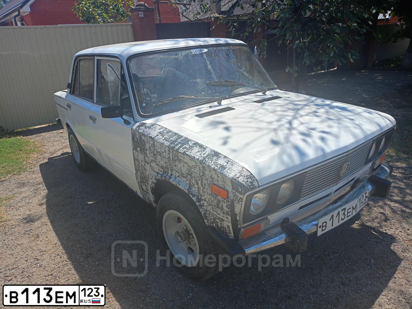 Фото автомобиля LADA 2106 LADA, 1997 — госномер В113ЕМ123. Цвет: Белый