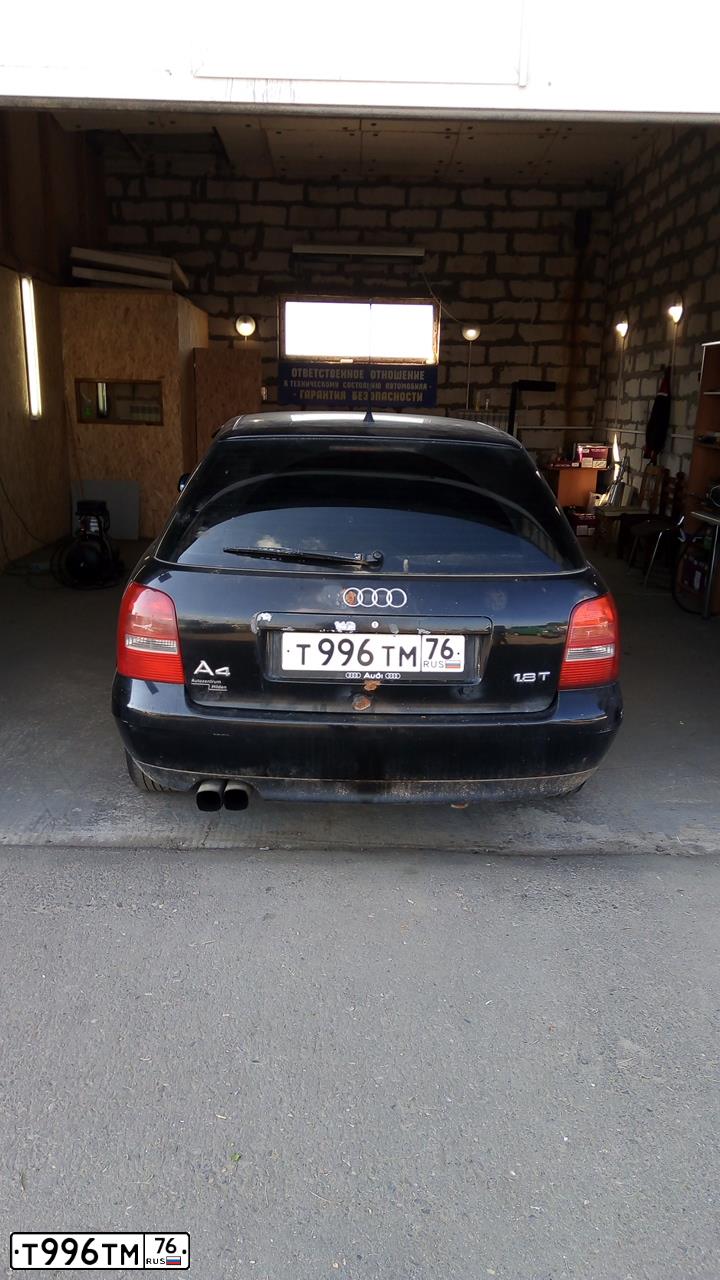 Фото автомобиля AUDI A4, 1999 — госномер Т996ТМ76. Цвет: ЧЕРНЫЙ
