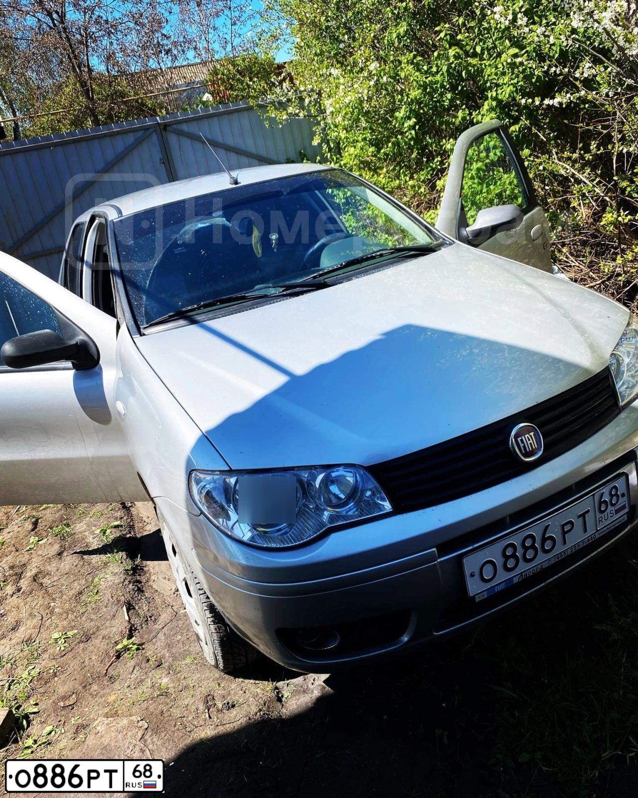 Фото автомобиля FIAT ALBEA, 2008 — госномер О886РТ68. Цвет: СЕРЫЙ МЕТАЛЛИК