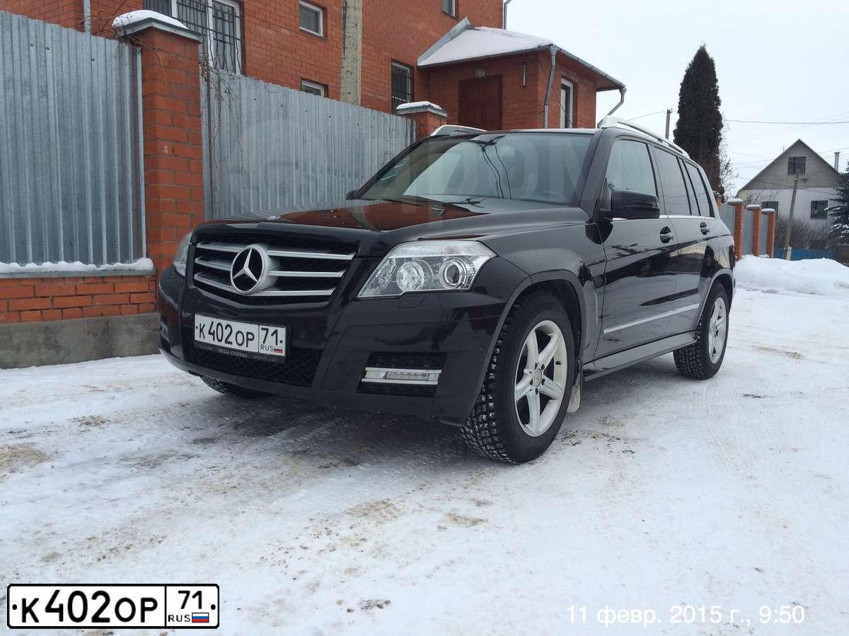 Фото автомобиля MERCEDES GLK-KLASSE, 2010 — госномер У815КН48. Цвет: ЧЕРНЫЙ