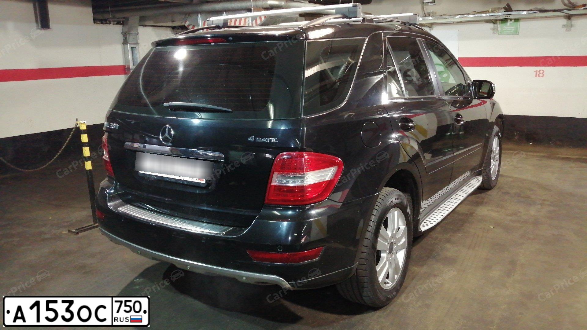 Фото автомобиля MERCEDES-BENZ ML350, 2009 — госномер В897НЕ797. Цвет: ЧЕРНЫЙ