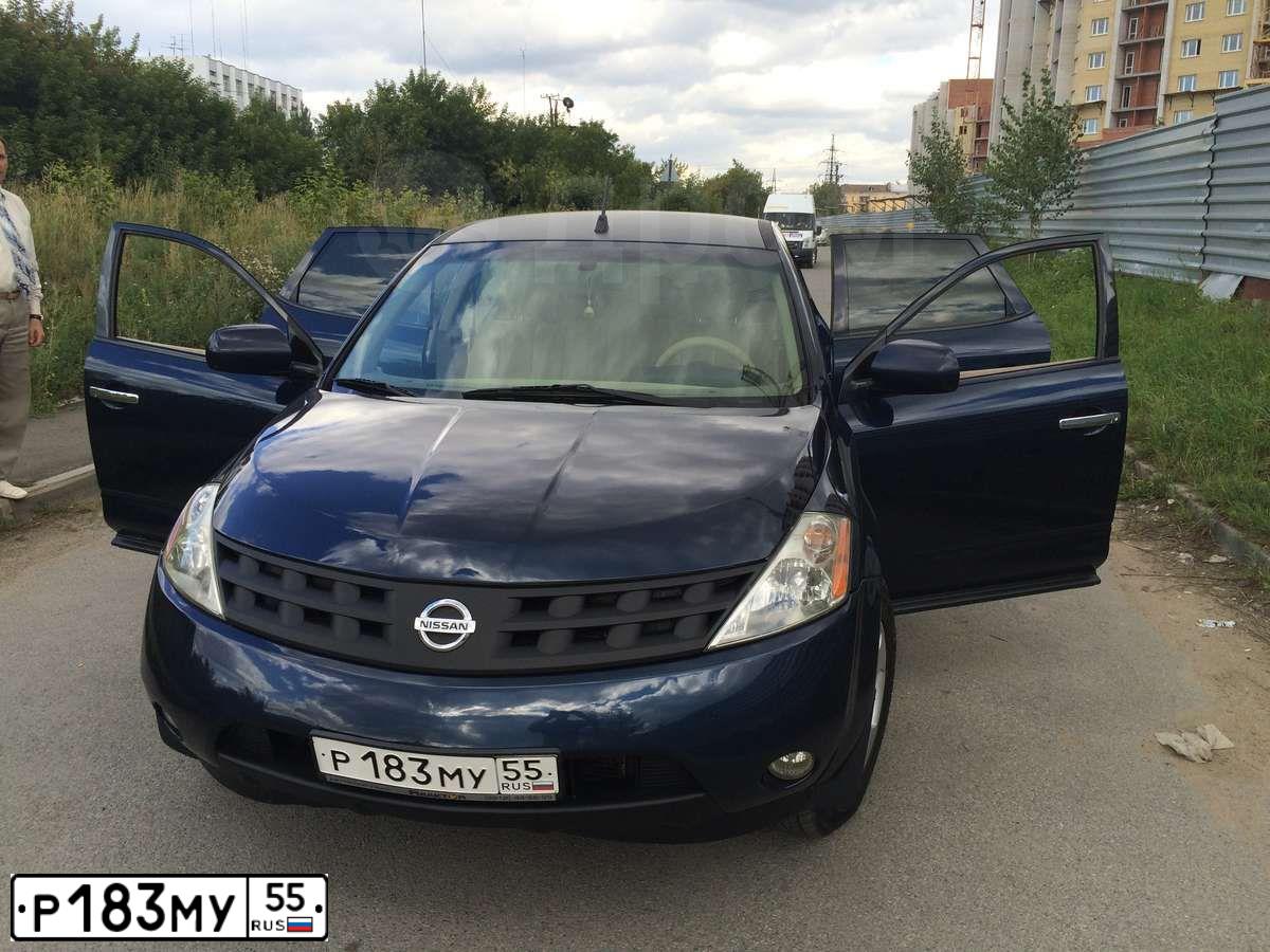 Фото автомобиля NISSAN MURANO, 2003 — госномер Р183МУ55. Цвет: СЕРЫЙ