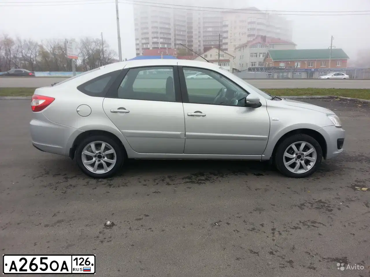 Фото автомобиля LADA 2191 GRANTA, 2014 — госномер А265ОА126. Цвет: СЕРЕБРИСТЫЙ