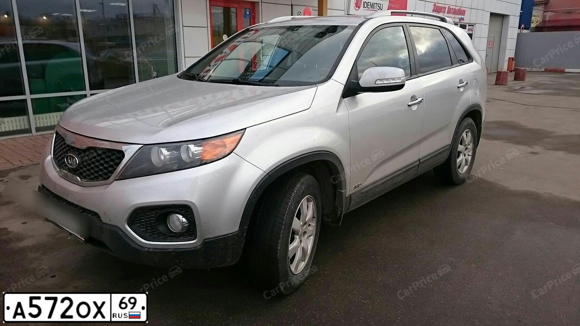 Фото автомобиля KIA SORENTO, 2012 — госномер А572ОХ69. Цвет: СЕРЕБРИСТЫЙ