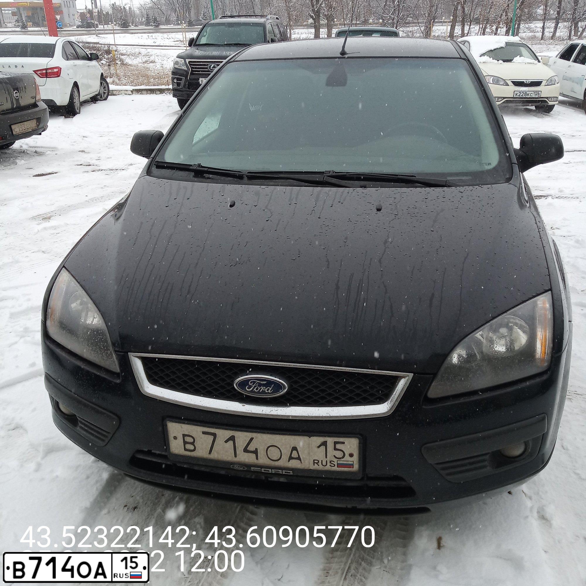 Фото автомобиля FORD D FOCUS, 2005 — госномер А333ЕВ178. Цвет: ЧЕРНЫЙ