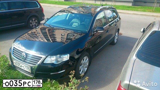 Фото автомобиля VOLKSWAGEN PASSAT, 2010 — госномер О035РС178. Цвет: ЧЕРНЫЙ