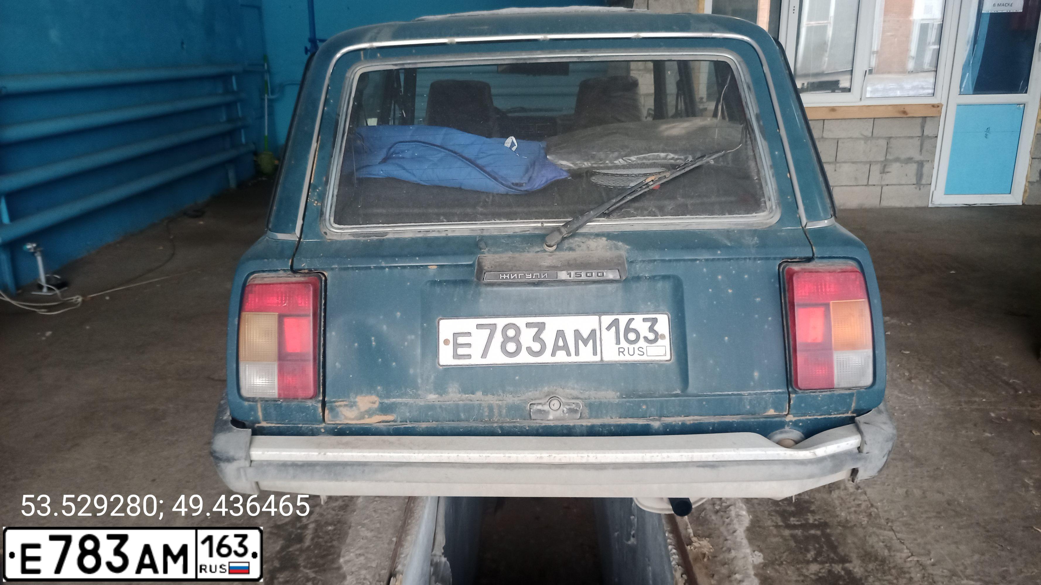 Фото автомобиля LADA 2104, 2001 — госномер Е783АМ163. Цвет: СИНЕ-ЗЕЛЕНЫЙ