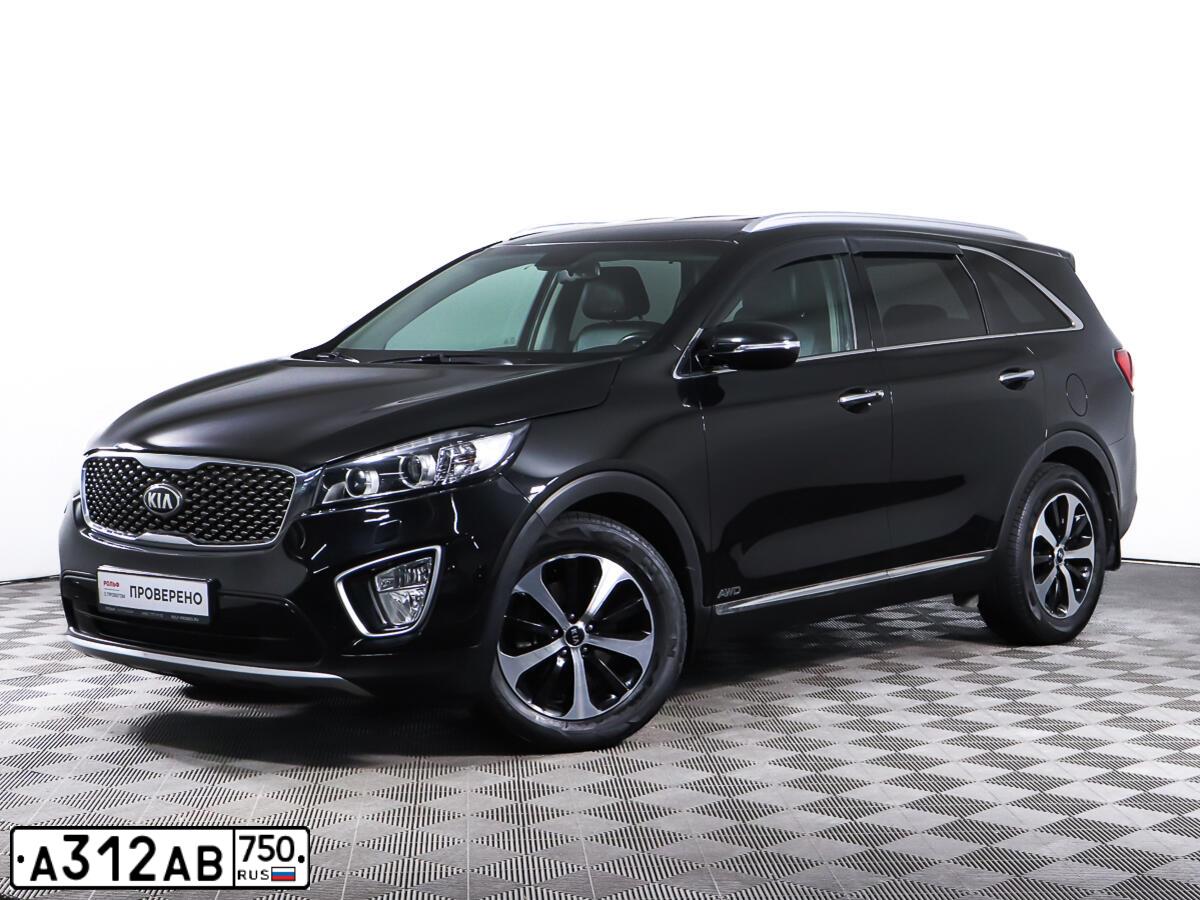 Фото автомобиля KIA SORENTO, 2016 — госномер Н082ВУ134. Цвет: ЧЕРНЫЙ