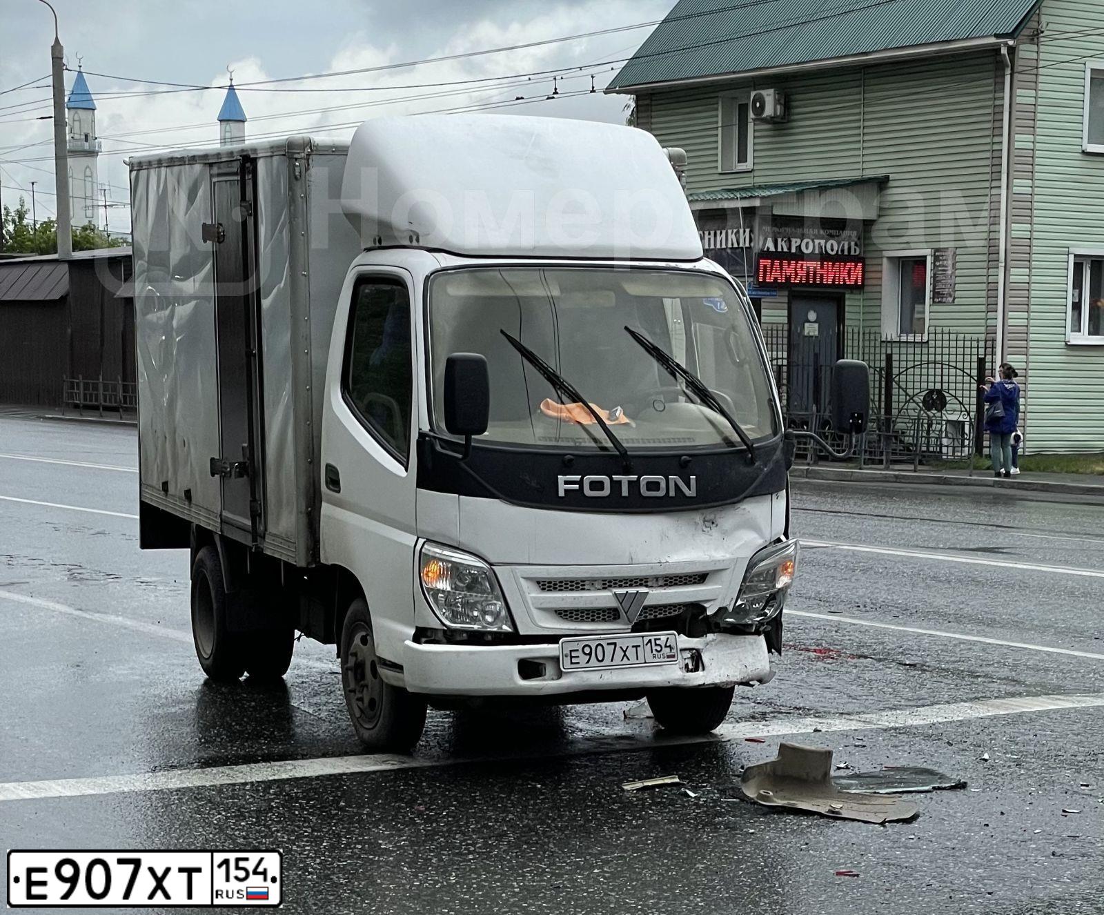 Фото автомобиля FOTON OLLIN, 2008 — госномер Е907ХТ154. Цвет: Белый