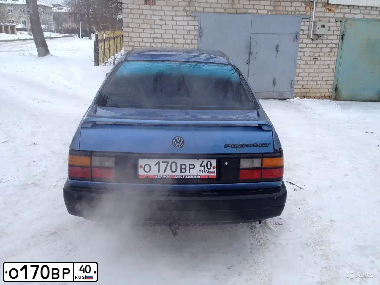 Фото автомобиля VOLKSWAGEN PASSAT, 1992 — госномер О170ВР40. Цвет: СИНИЙ