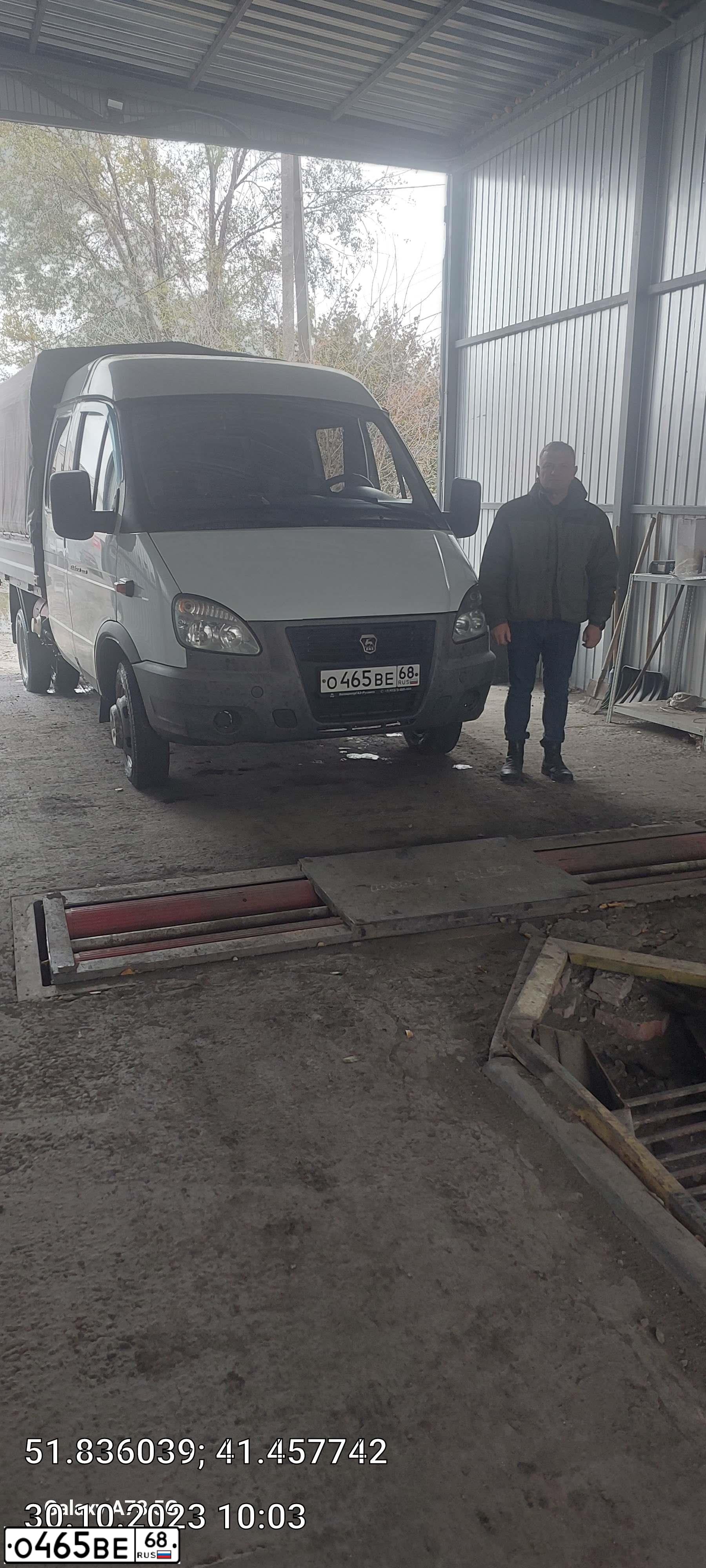 Фото автомобиля GAZ 3302 EL, 2017 — госномер О465ВЕ68. Цвет: БЕЛЫЙ