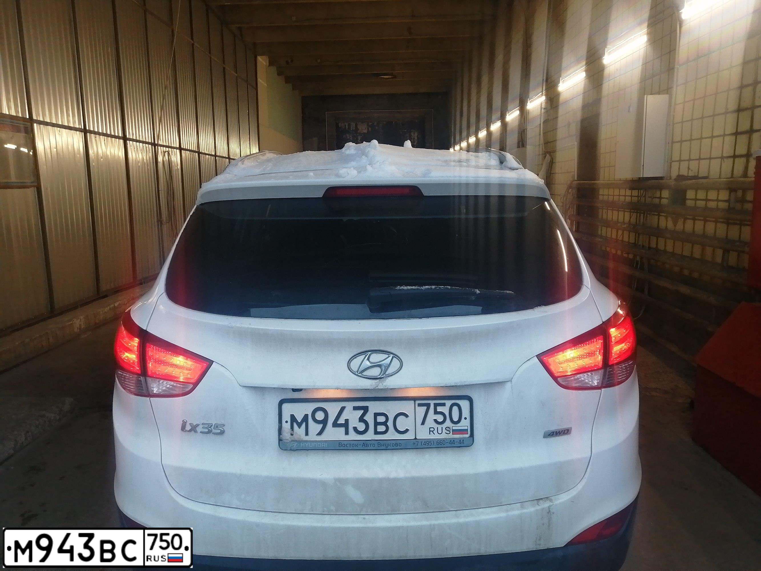 Фото автомобиля HYUNDAI IX35, 2014 — госномер М520СА67. Цвет: Белый
