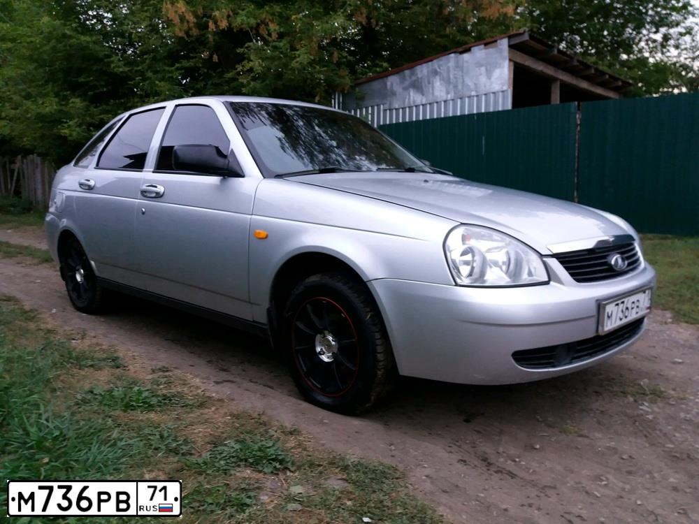 Фото автомобиля LADA 2172 PRIORA, 2011 — госномер М736РВ71. Цвет: Светло-Серебристый металлик