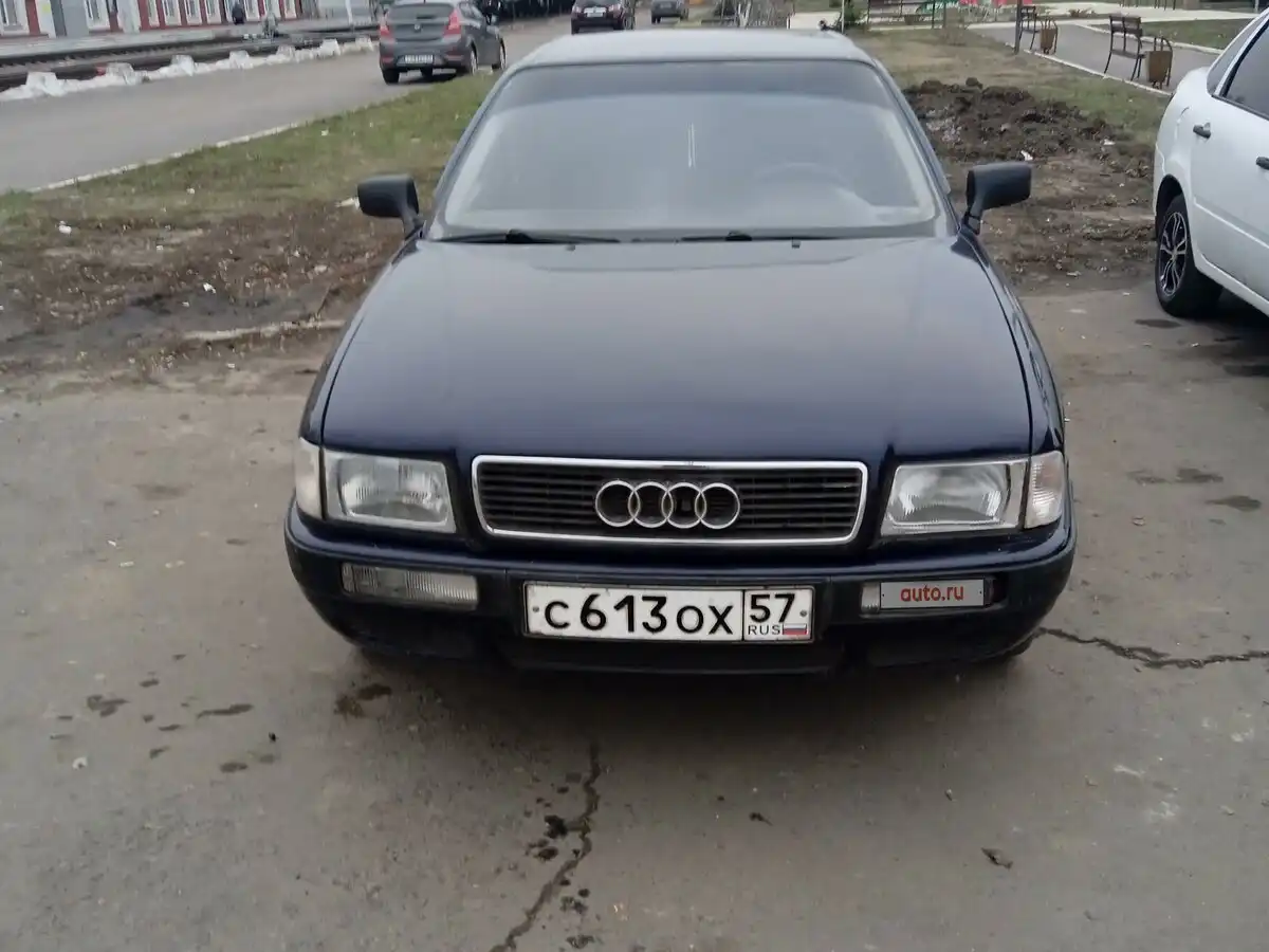 Фото автомобиля AUDI 80, 1993 — госномер С613ОХ57. Цвет: синий
