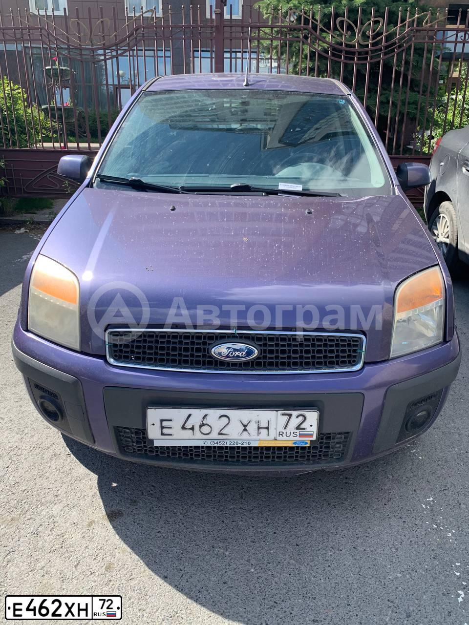 Фото автомобиля FORD FUSION, 2007 — госномер Е462ХН72. Цвет: СИРЕНЕВЫЙ