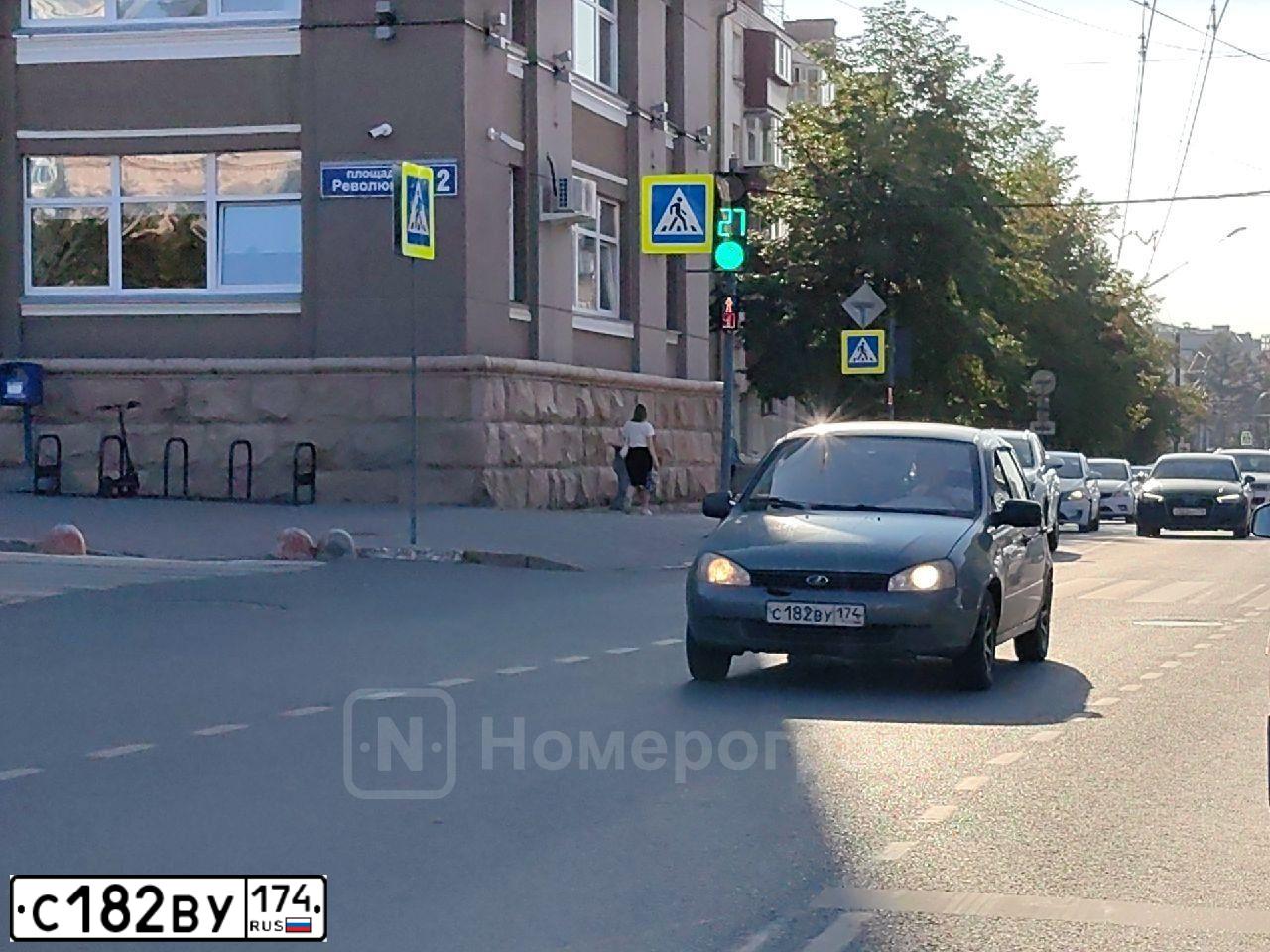 Фото автомобиля LADA 1119 KALINA, 2008 — госномер С182ВУ174. Цвет: ТЕМНО-СЕРЫЙ МЕТАЛЛИК