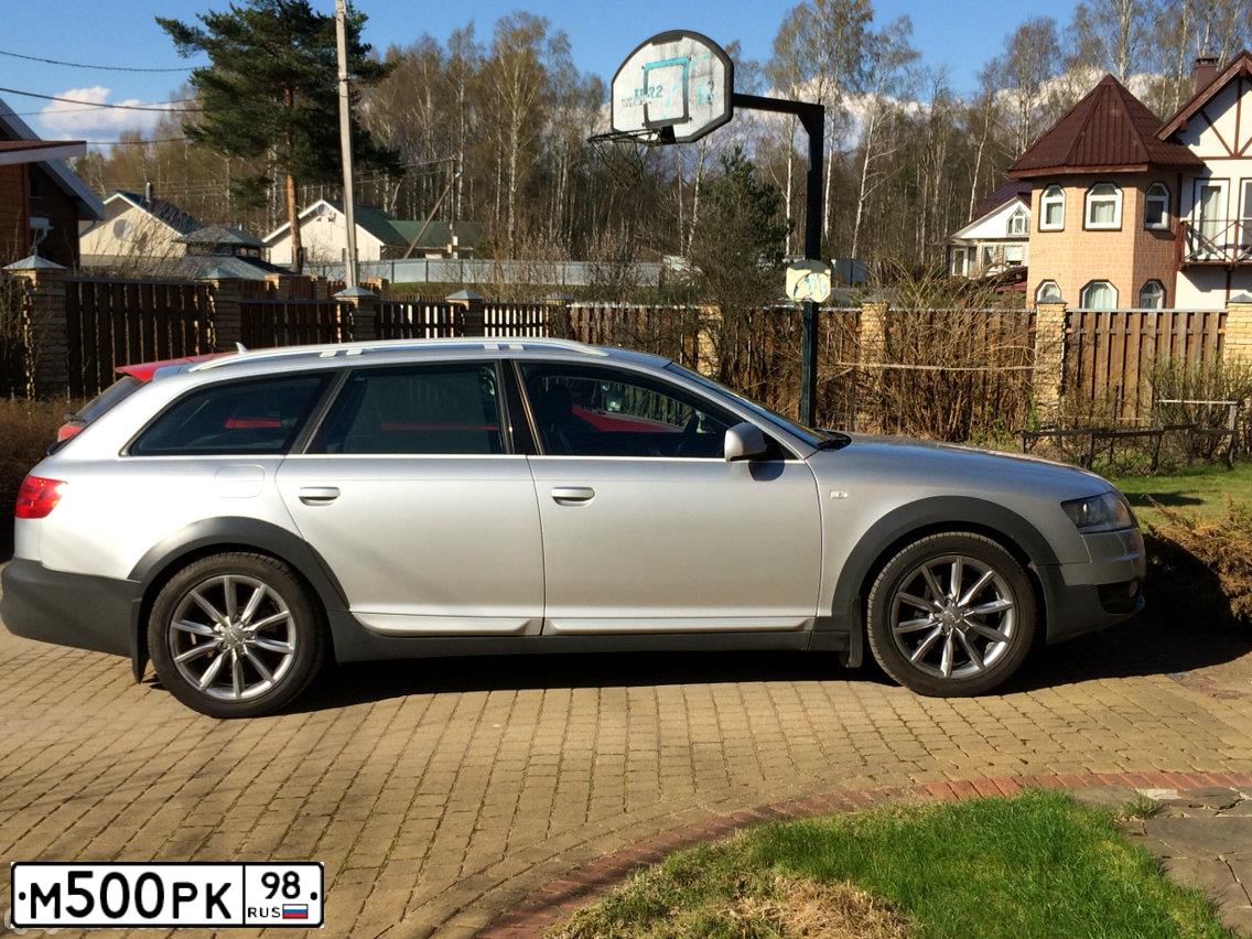 Фото автомобиля AUDI A6, 2006 — госномер М500РК98. Цвет: СЕРЕБРИСТЫЙ