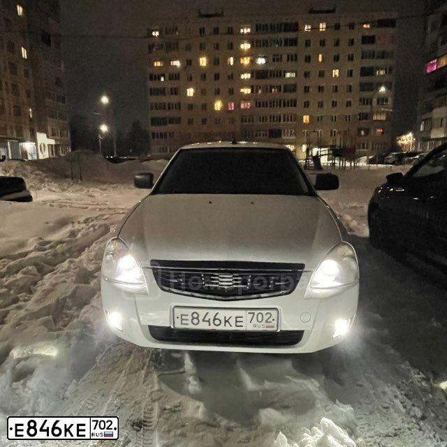 Фото автомобиля LADA 2172 PRIORA, 2012 — госномер С323АМ116. Цвет: Белый