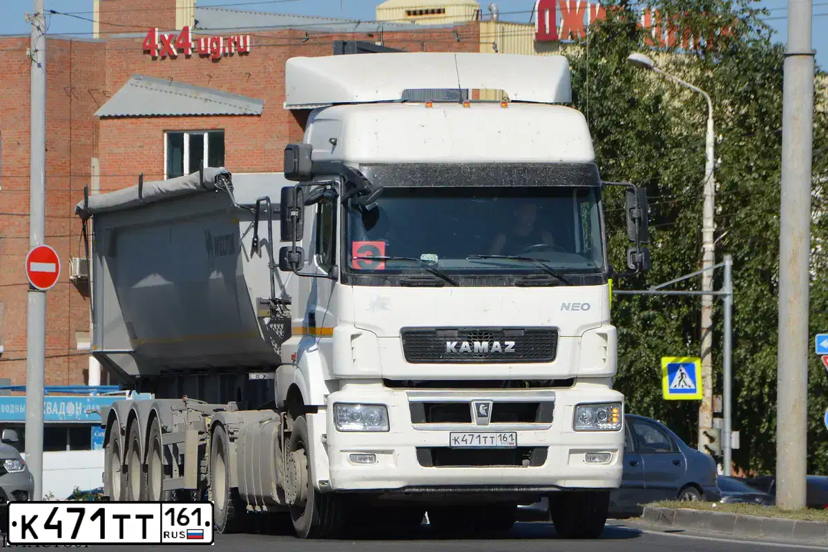 Фото автомобиля KAMAZ 5490 /4X2/, 2018 — госномер Н329РС193. Цвет: 9010 БЕЛЫЙ RAL