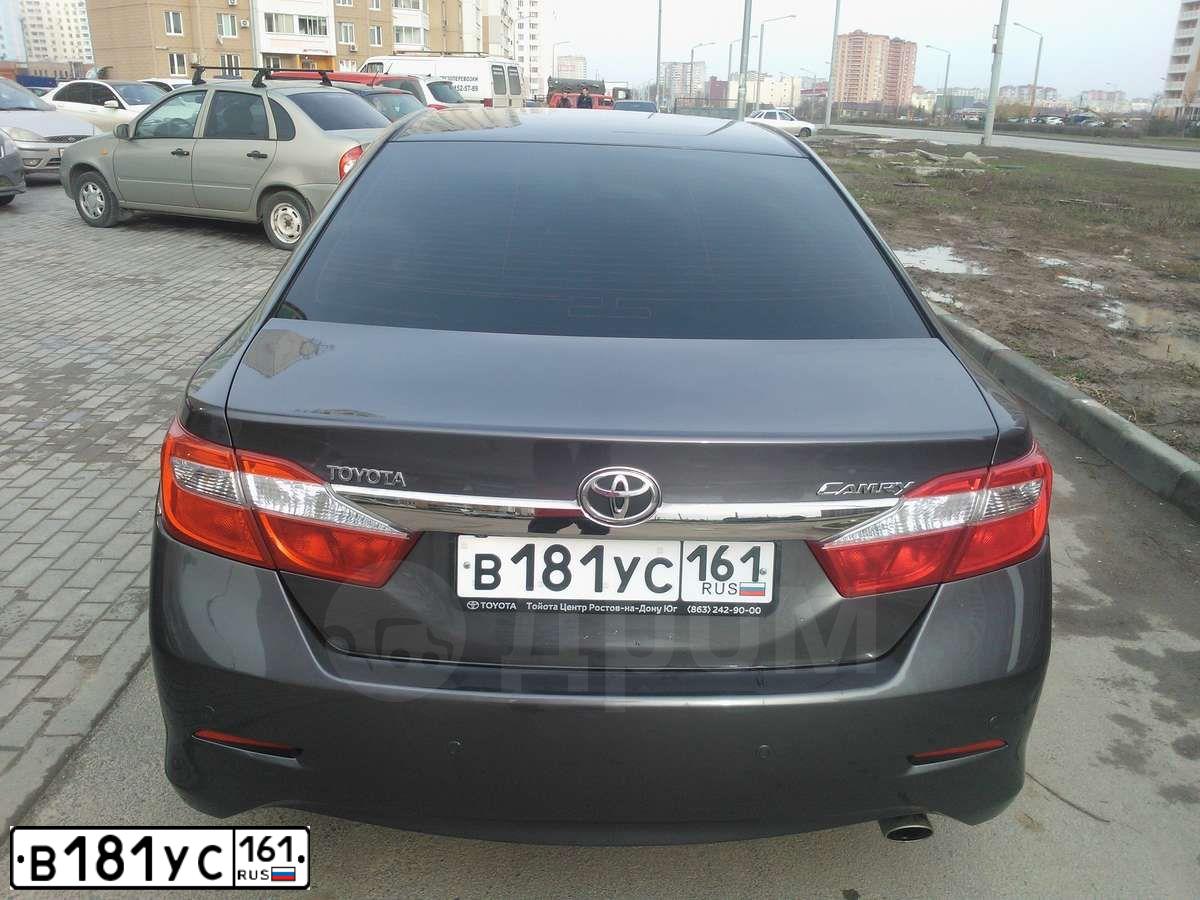 Фото автомобиля TOYOTA CAMRY, 2013 — госномер В181УС161. Цвет: СЕРЫЙ МЕТАЛЛИК