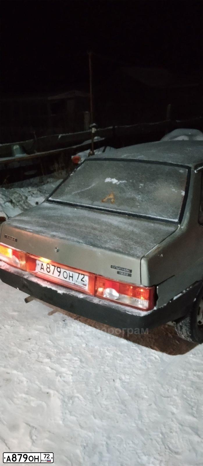 Фото автомобиля LADA 2109 SAMARA, 1994 — госномер А879ОН72. Цвет: СЕРО-ЗЕЛЕНЫЙ