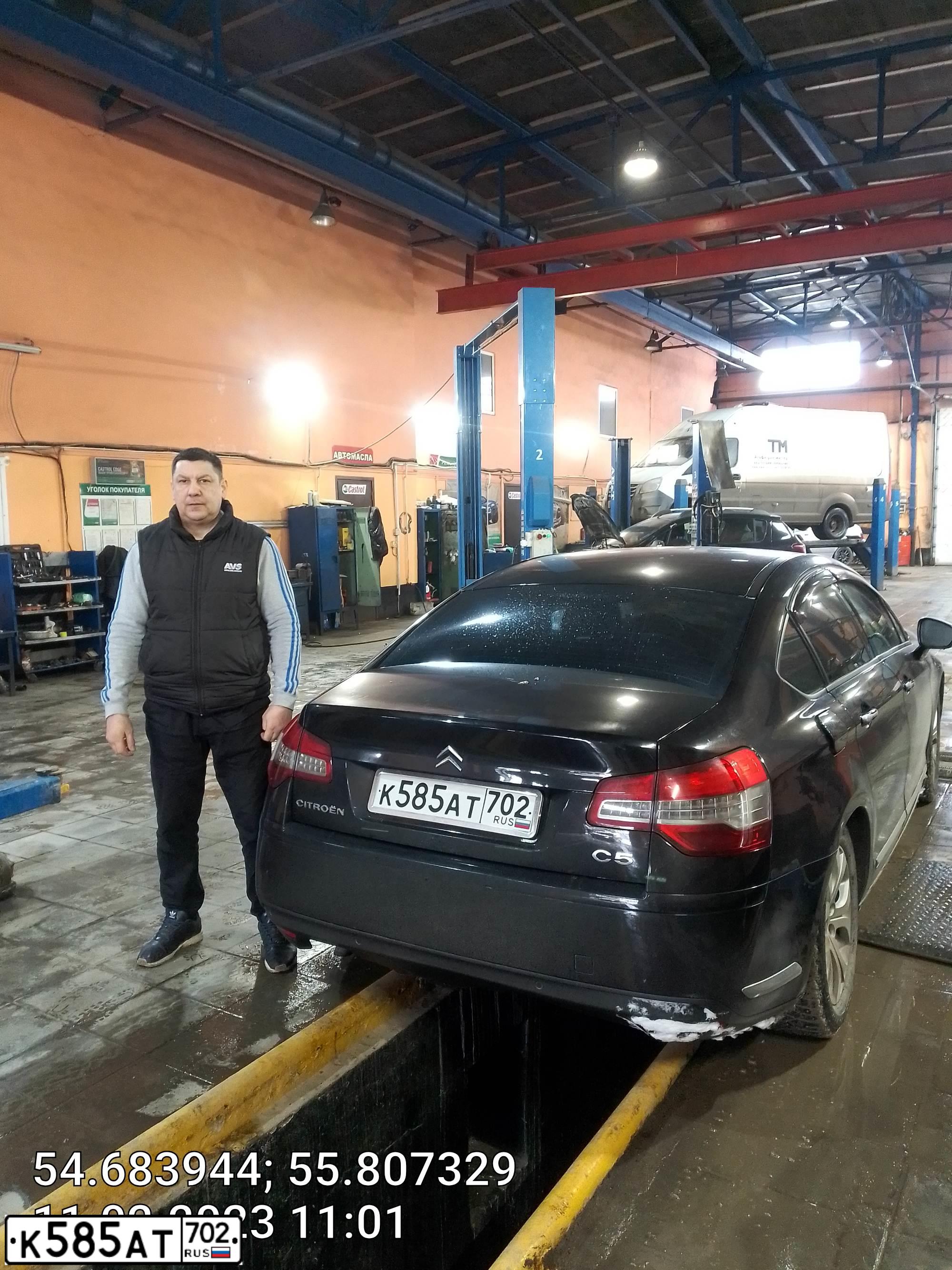 Фото автомобиля CITROEN C5, 2012 — госномер О007СК102. Цвет: ЧЕРНЫЙ