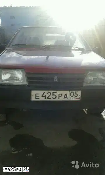 Фото автомобиля LADA 2109 SAMARA, 1996 — госномер Е425РА05. Цвет: ТЕМНО-КРАСНЫЙ