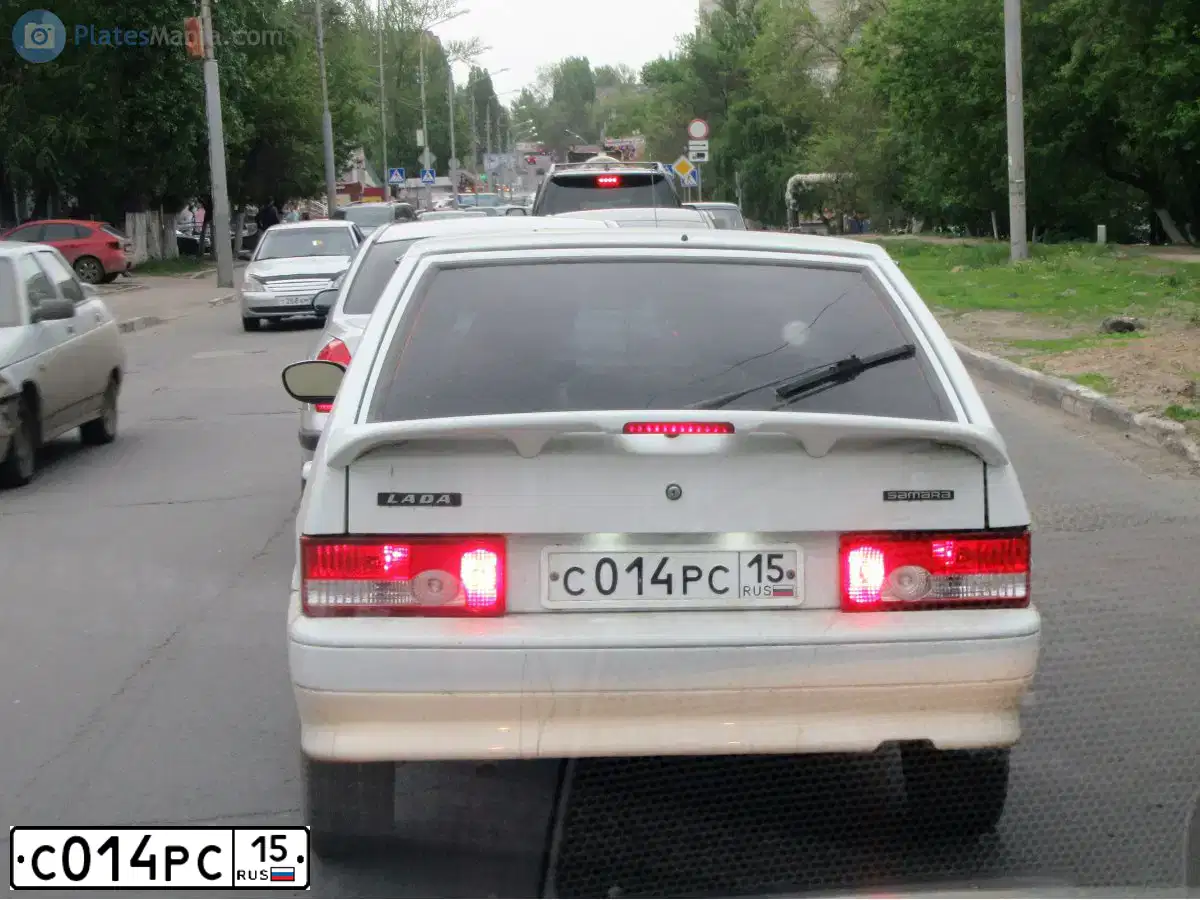 Фото автомобиля LADA 2114 SAMARA, 2012 — госномер Н412ХВ73. Цвет: Белый