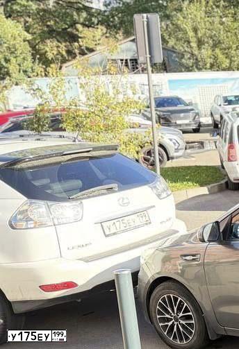 Фото автомобиля LEXUS RX, 2005 — госномер У175ЕУ199. Цвет: БЕЛЫЙ