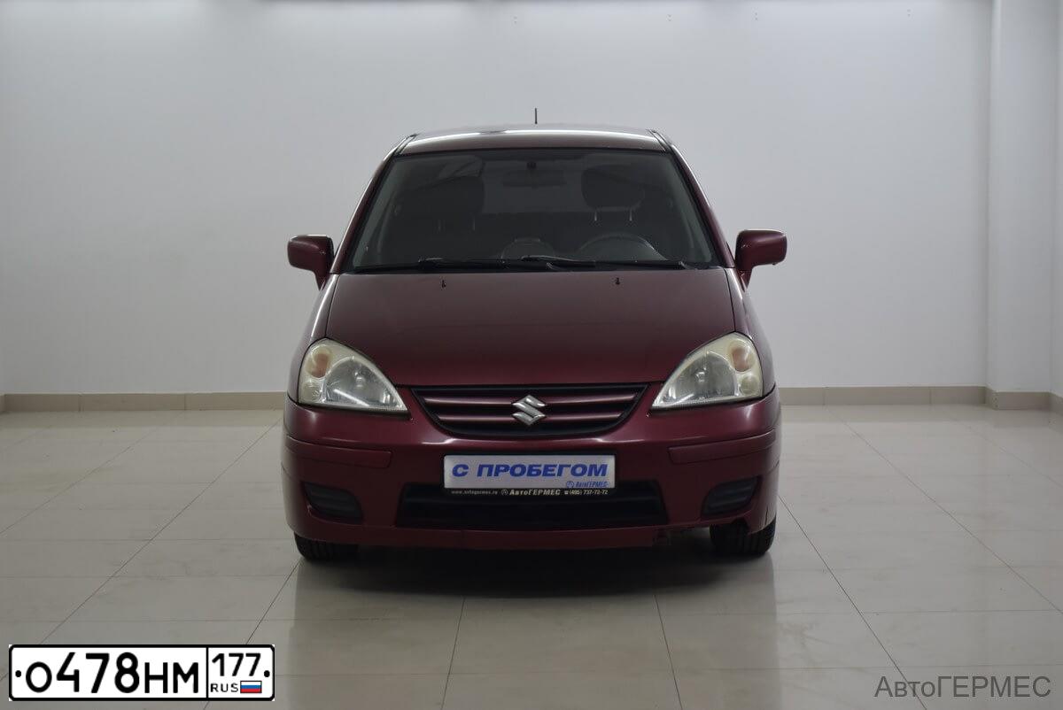 Фото автомобиля SUZUKI LIANA, 2004 — госномер О478НМ177. Цвет: Красный