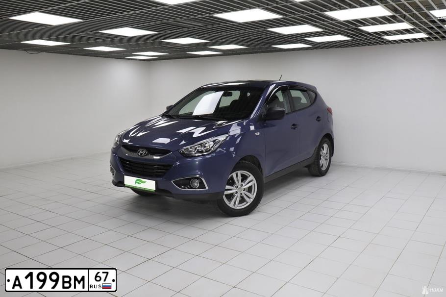 Фото автомобиля HYUNDAI IX35, 2014 — госномер Х551ЕС37. Цвет: синий