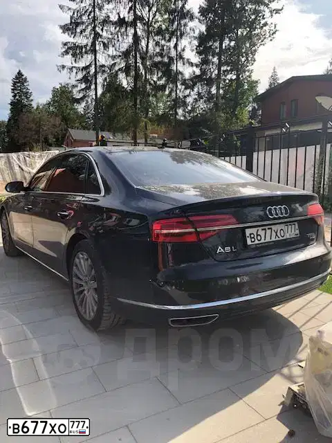 Фото автомобиля AUDI A8, 2016 — госномер Х081НЕ37. Цвет: ЧЕРНЫЙ