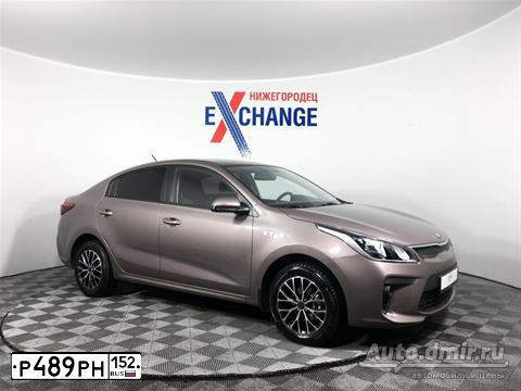 Фото автомобиля KIA RIO, 2019 — госномер Т747МВ05. Цвет: СВЕТЛО-КОРИЧНЕВЫЙ