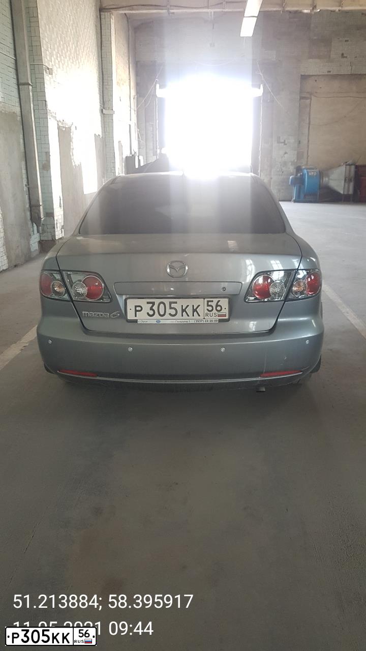 Фото автомобиля MAZDA 6, 2006 — госномер Р305КК56. Цвет: ТЕМНО-СЕРЫЙ