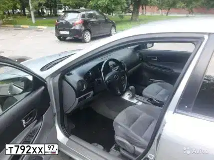 Фото автомобиля MAZDA 6, 2005 — госномер Т792ХХ97. Цвет: Серебристый