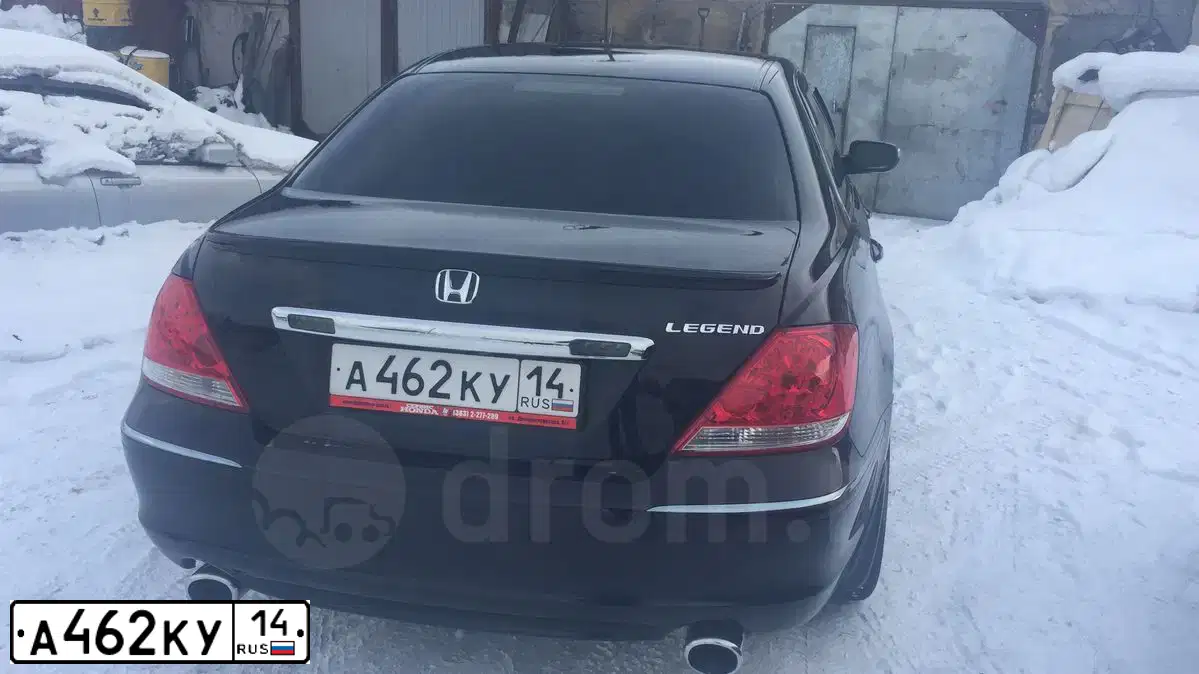 Фото автомобиля HONDA LEGEND, 2007 — госномер А462КУ14. Цвет: ЧЕРНЫЙ