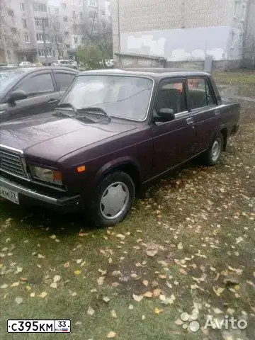 Фото автомобиля LADA 2107 LADA, 2004 — госномер С395КМ33. Цвет: ФИОЛЕТОВЫЙ