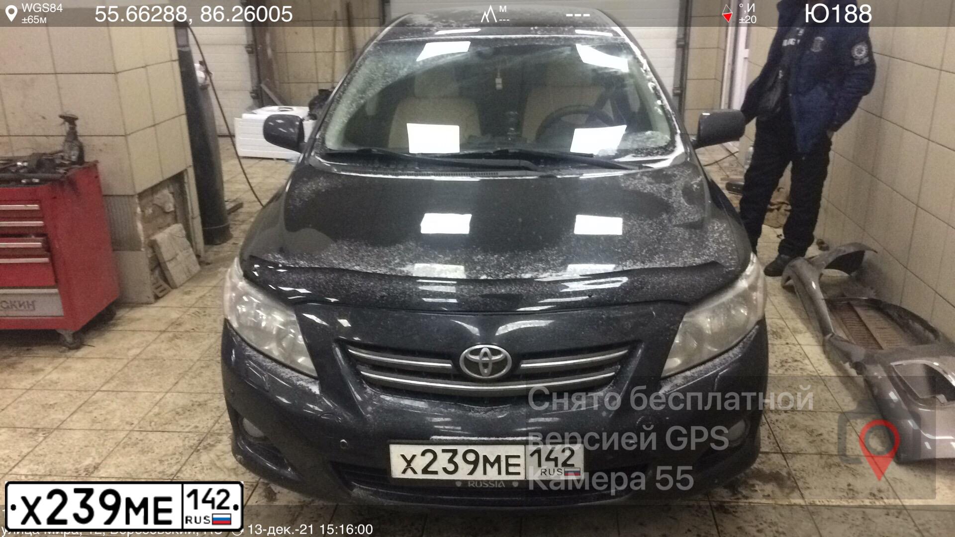 Фото автомобиля TOYOTA COROLLA, 2007. Цвет: ЧЕРНЫЙ