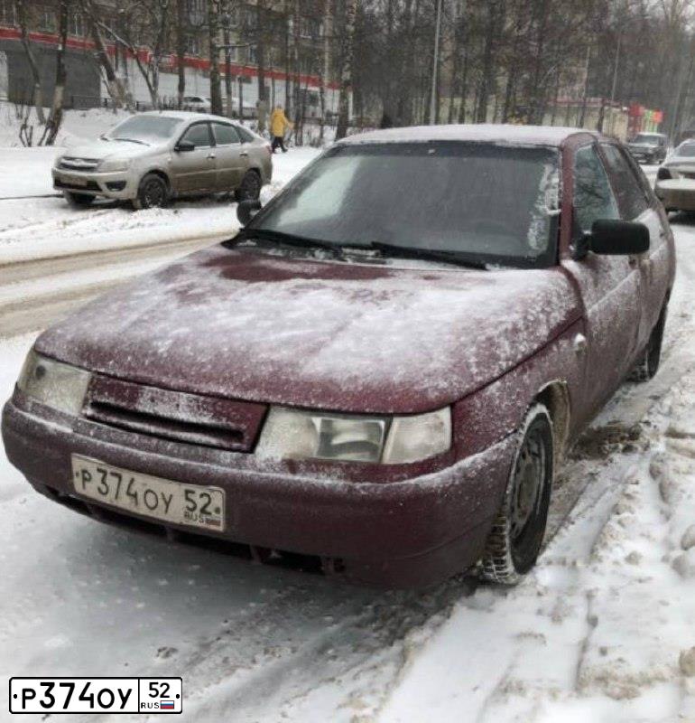 Фото автомобиля LADA 2112 LADA, 2004 — госномер Р374ОУ52. Цвет: ТЕМНО-КРАСНЫЙ