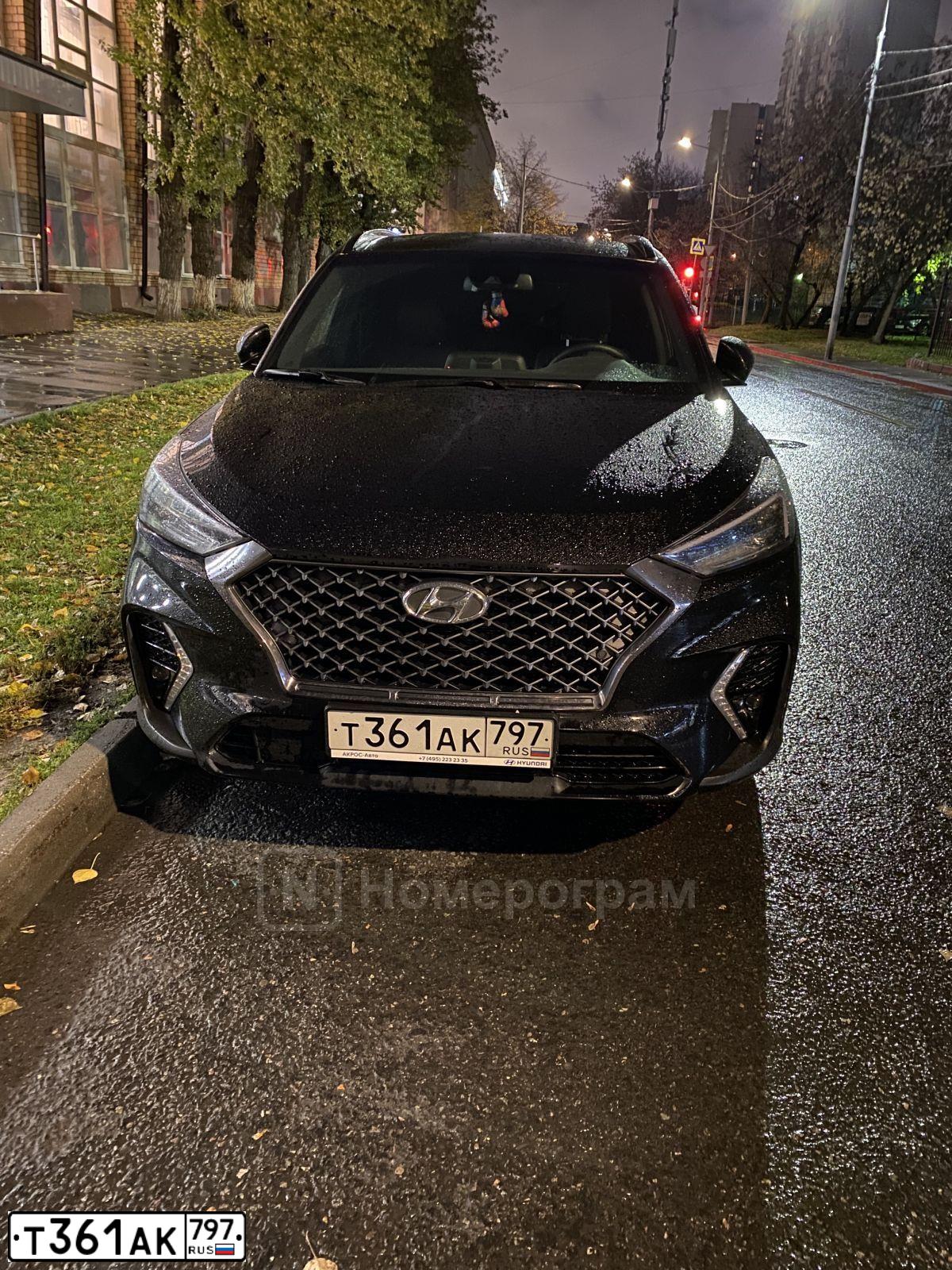 Фото автомобиля HYUNDAI TUCSON, 2020 — госномер Х200СС790. Цвет: ЧЕРНЫЙ