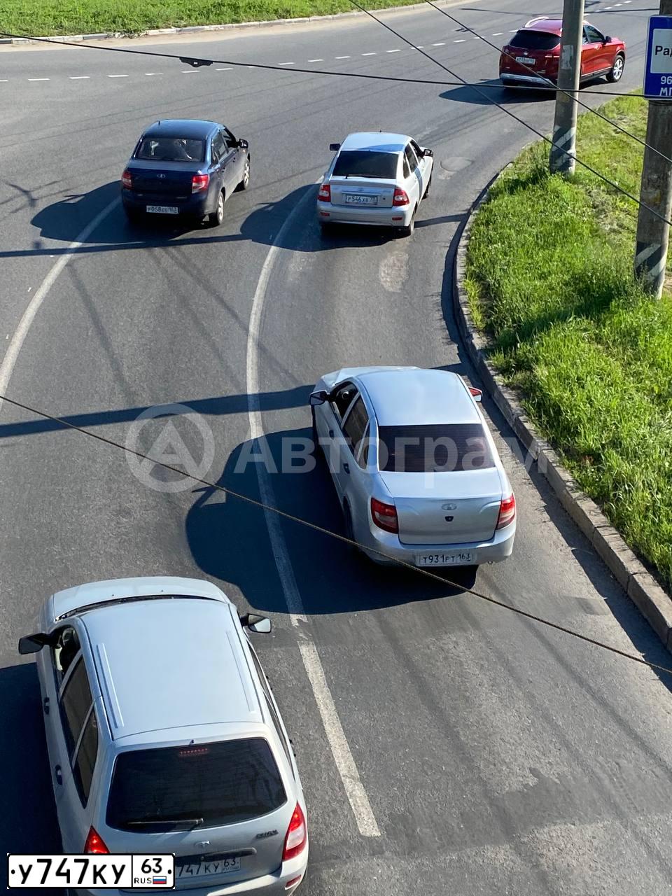 Фото автомобиля LADA 1117 KALINA, 2010 — госномер У747КУ63. Цвет: СЕРЕБРИСТЫЙ