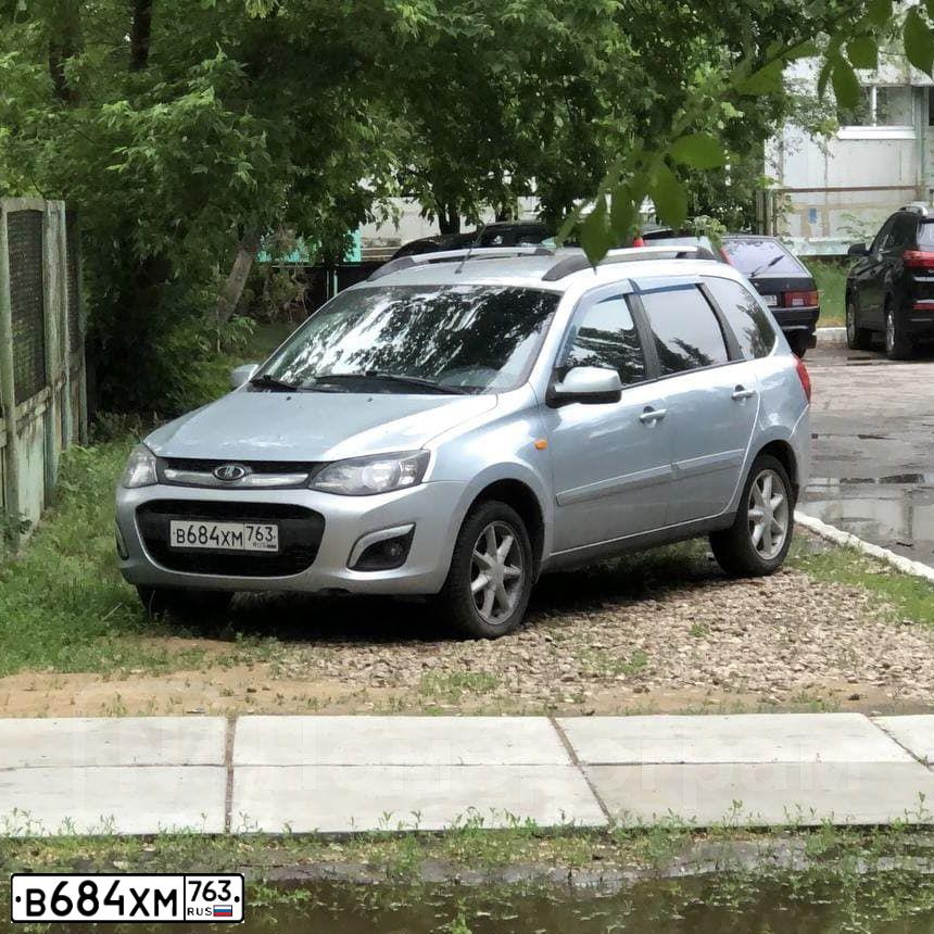 Фото автомобиля LADA 2194 KALINA, 2014 — госномер В684ХМ763. Цвет: голубой